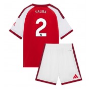 Arsenal William Saliba #2 Hjemme Trøje Børn 2026-27 Kortærmet (+ Korte bukser)